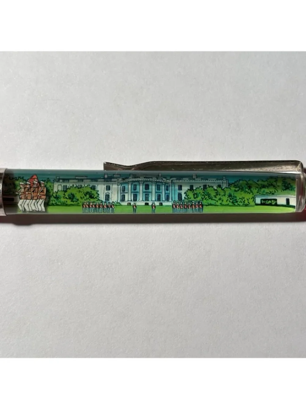 The White House Floaty Pen Washington DC Presidential Guards Soldiers Move Vtg